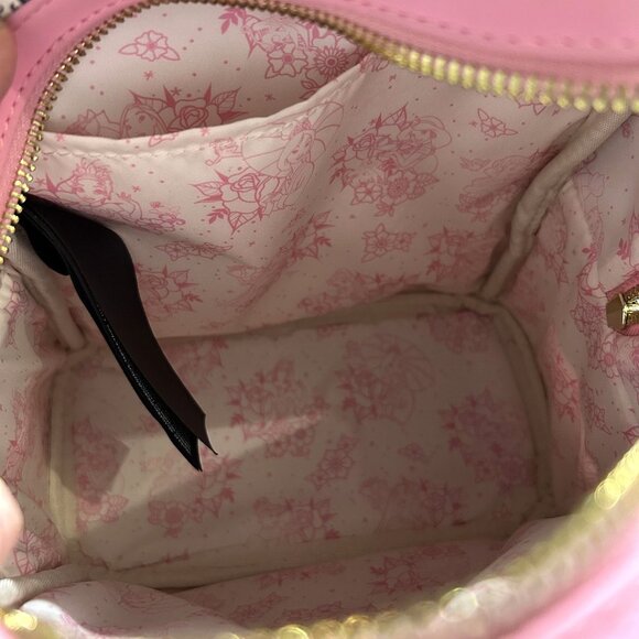 NWOT Loungefly Disney Princess Floral Tattoo Mini Backpack Roses Pink Limited - Picture 14 of 16